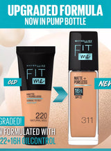 Maybelline New York Fit Me 111 Matte+Poreless SPF 22 Liquid Foundation