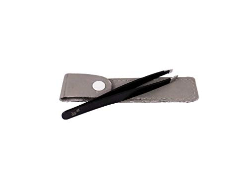 Or Bleu Electroplated Square Tip Tweezers CT409B