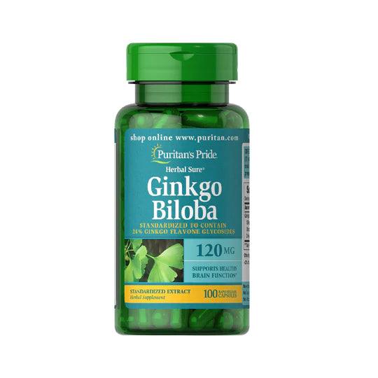 PuritanS Pride Ginkgo Biloba Standardized Extract 120 Mg 100 Caplets