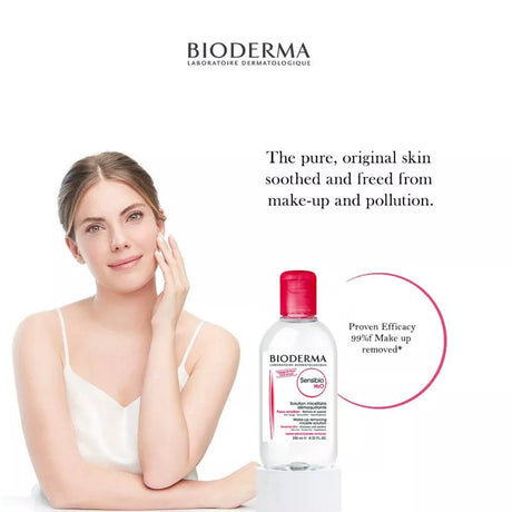 Bioderma Sensibio H2O Cleansing & Make up Removing Micellar Water with Pump 500ml