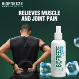 Biofreeze Pain Relief Spray For Muscle & Joint Pain, Temporary Pain Relief  With Soothing Menthol 118ml