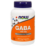 Now GABA 750mg Veg Capsules 100's