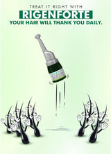 Rigenforte Anti-Hair Loss Lotion 12 Vials with Scalp Massager Brush