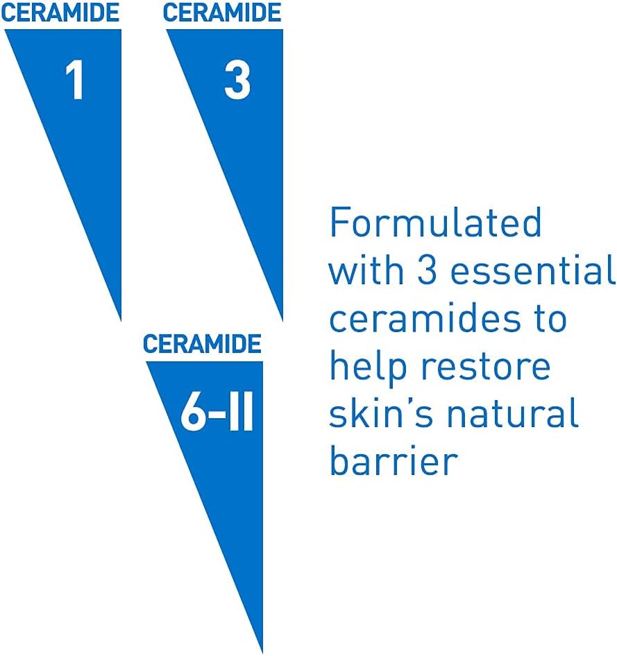 غسول الوجه CeraVe لعلاج حب الشباب ومنظف حمض الساليسيليك مع الطين المنقي للبشرة الدهنية