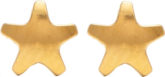 Studex 3MM Star 24K أقراط أذن مطلية بالذهب الخالص | هيبوالرجينيك | مثالي للاستخدام اليومي