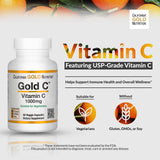 California Gold Nutrition Vitamin C 1000mg - 60 Veggie Capsules