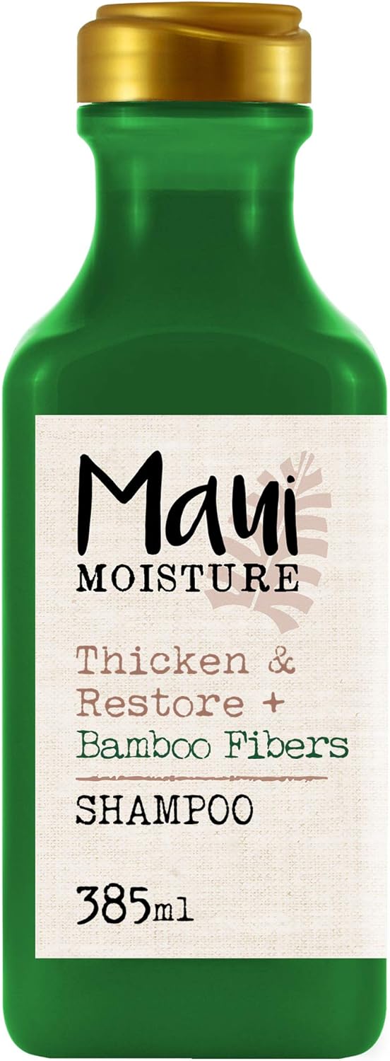 Maui Moisture Shampoo, Thicken & Restore + Bamboo Fibers, 385 ml