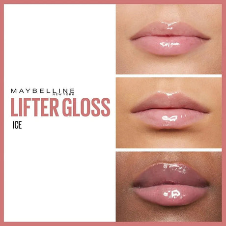 Maybelline New York Lifter Gloss, Lip Gloss With Hyaluronic Acid, 002 Ice Maybelline
