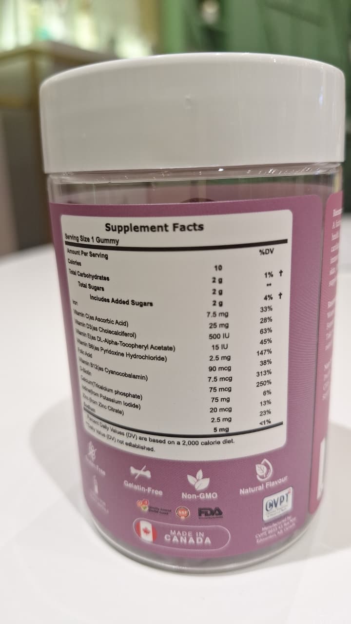 PLC Women’s Multivitamin with Vitamin A, B, C, D, E & Biotin. Pack of 60s PLC