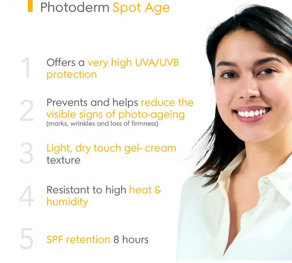 Bioderma Photoderm Spot-Age SPF50+ Antispot & Antioxidant Sunscreen Gel-Cream 40 mL