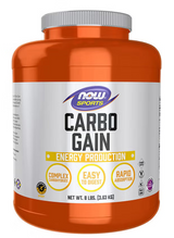 Now Sports Carbo Gain Unflavored Maltodextrin Powder For Energy Production 8lbs NOW