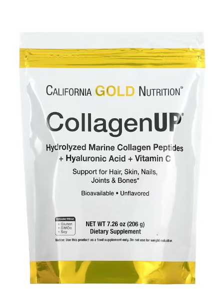 CollagenUP Hydrolyzed Marine Collagen Peptides with Hyaluronic Acid and Vitamin C Unflavored 7.26 oz (206 g)