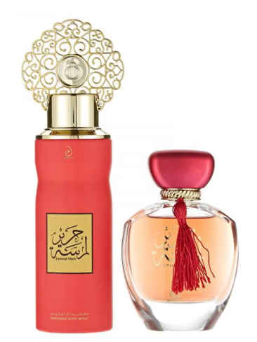 مجموعة هدايا لمسة حرير (1 x EDP 100ml, 1 x المعطر Body Spray 200ml)