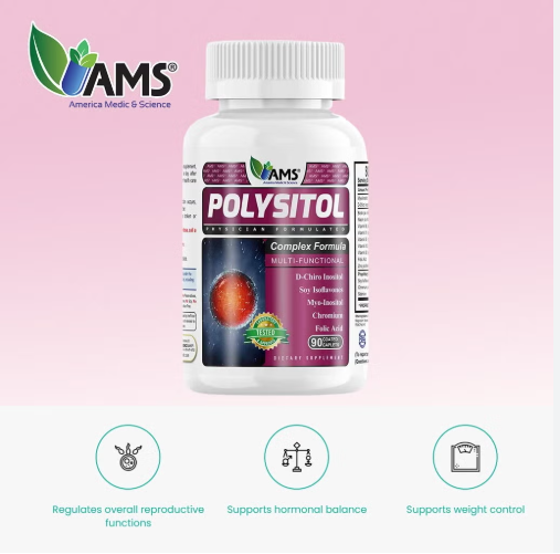 AMS Polysitol Caplet, Fertility Supplement For Women, Pack of 90's