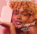 MONDAY HAIRCARE Smooth Shampoo + Conditioner Bathroom Set (2 Pack) 12oz Each for Frizzy, Coarse, and Curly Hair, Made from Coconut Oil, Shea Butter, & Vitamin E, 100% Recyclable Bottles