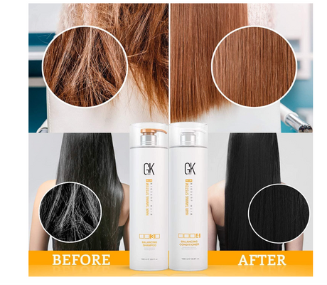 GK HAIR Global Keratin Balancing Shampoo and Conditioner Sets (33.8 Fl Oz/1000ml) For Oily & Color Treated Hair Deep Cleansing Ideal for Over-Processed and Environmentally Stressed Hair