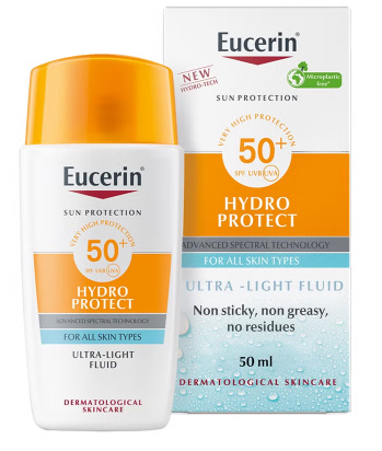 Eucerin Sun Face Hydro Protect SPF 50+ Ultra Light Fluid Sunscreen 50ml