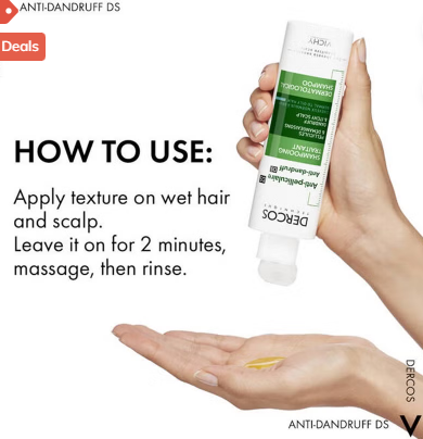 Vichy Dercos Anti Dandruff Shampoo For Normal To Oily Hair 200ml
