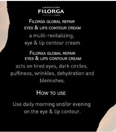Filorga Global-Repair Eyes & Lips Revitalising Contour Cream 15ml Filorga