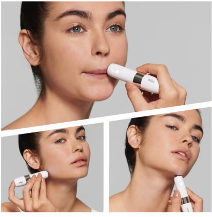 Face Mini Hair Remover Fs1000, Electric Facial Hair Removal For Women White