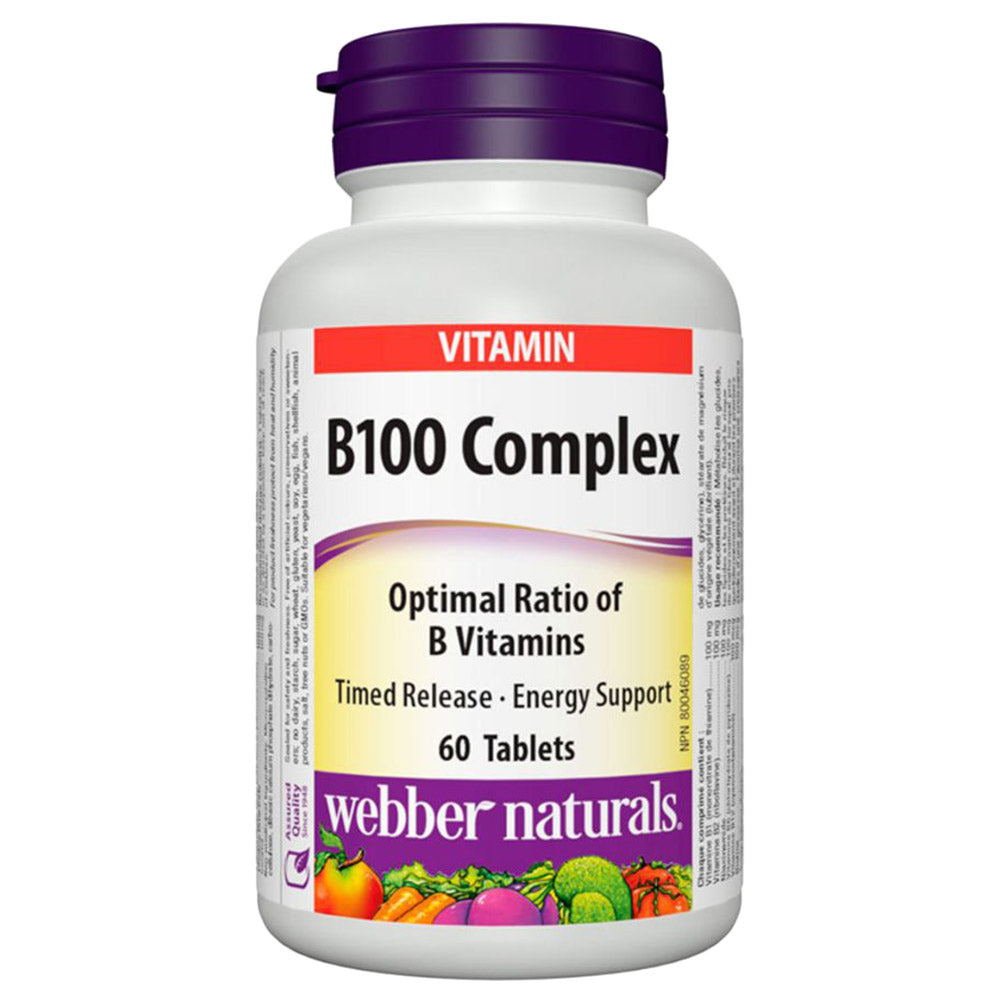 Webber Naturals - Vitamin B100 Complex 60's Tablets