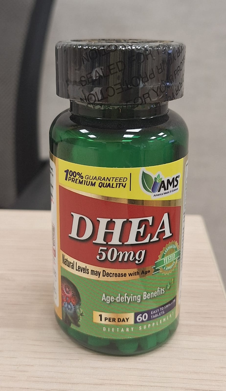 AMS DHEA 50 mg Tablets For Fertility Support, Pack of 60's