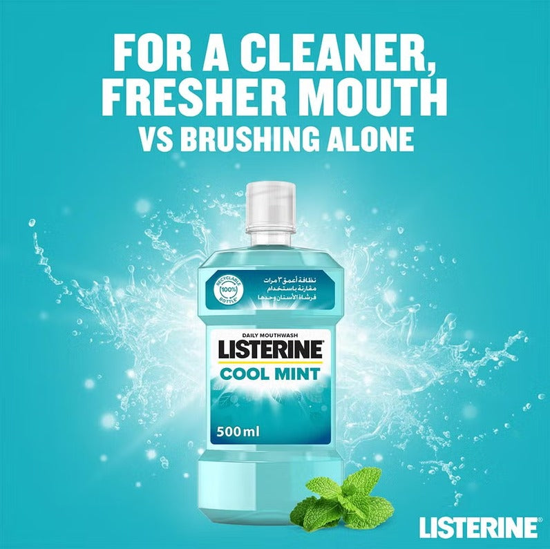 Listerine Cool Mint Mouthwash 500ml