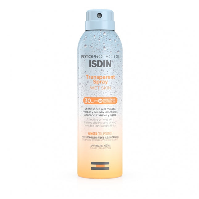 Fotoprotector ISDIN Transparent Spray Wet Skin SPF 50, 250 ml