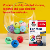 Doppelherz aktiv Men's Multivitamins & Minerals Depot Supplement Tablets, Pack of 30's