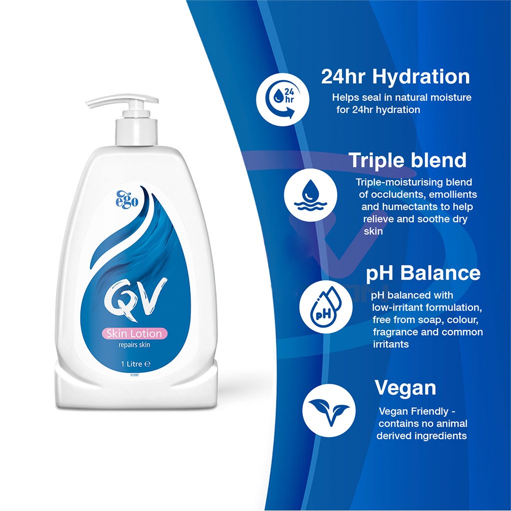 Ego QV Skin Lotion Moisturizer For Dry And Sensitive Skin 500ml