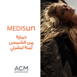 ACM Medisun SPF50+ كريم واقي من الشمس غير مرئي للوجه للحماية من الشمس 40 مل