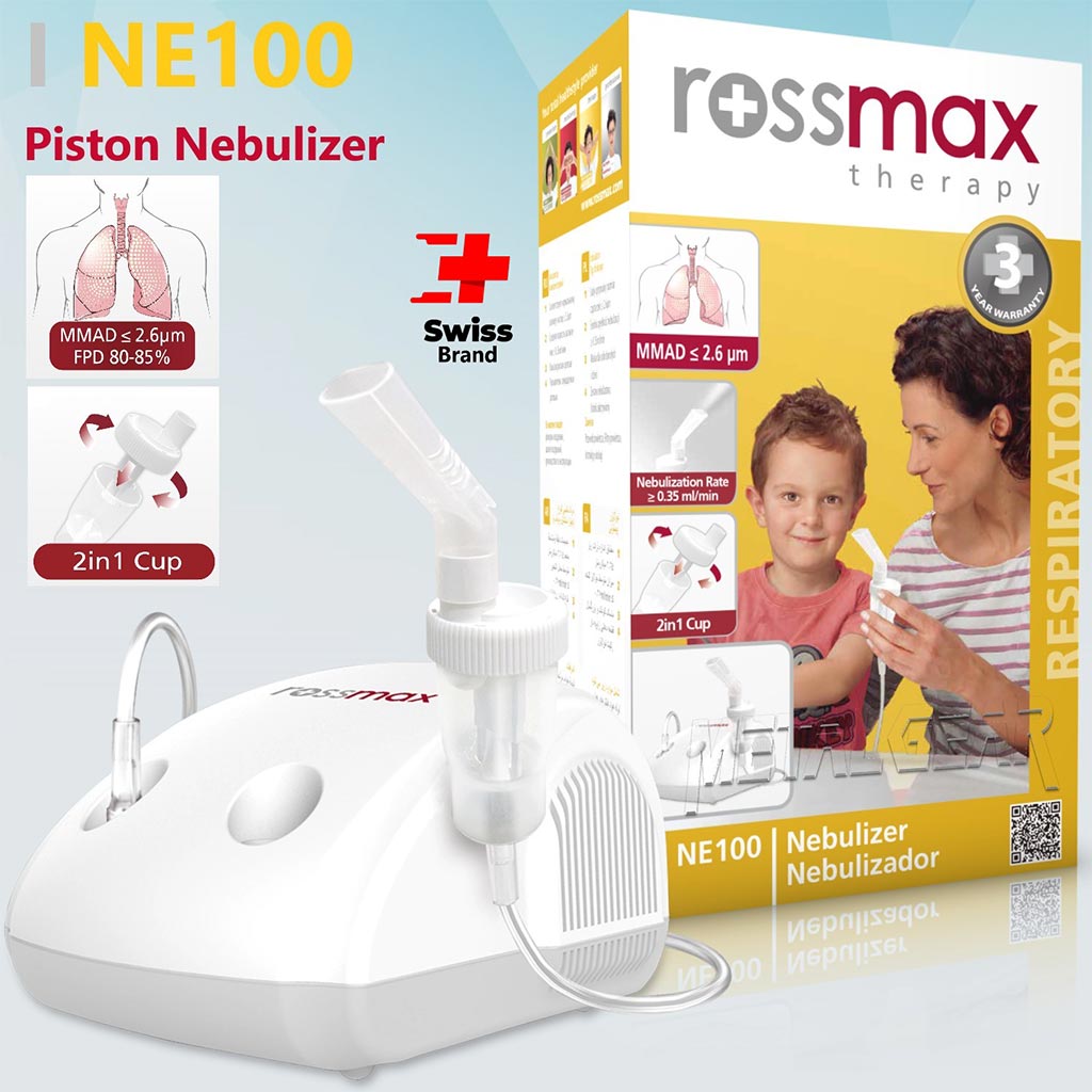 Rossmax مكبس البخاخات NE100 للعناية بالجهاز التنفسي