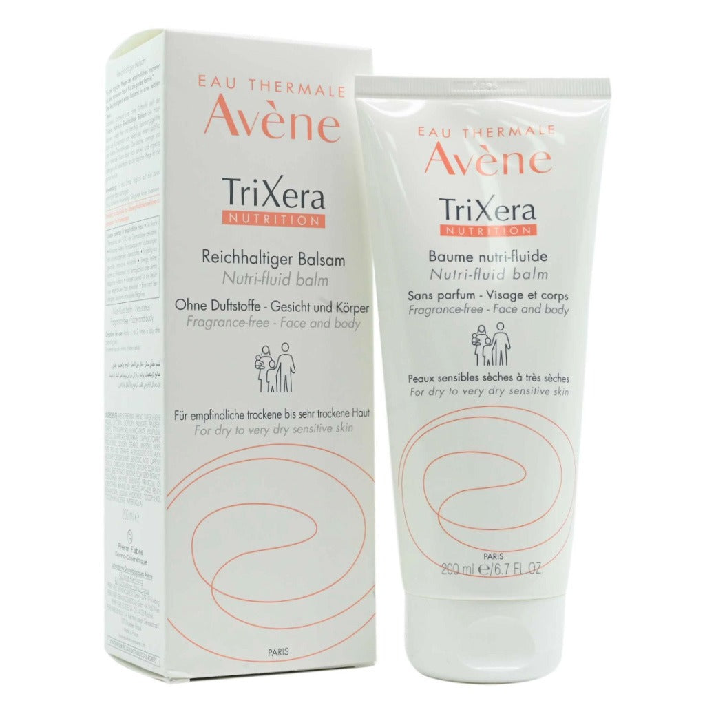 Avene Trixera Nutrition Nutri-Fluid Balm, Emollient Balm For Dry Skin And Sensitive Skin 200ml