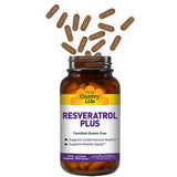 Country Life Resveratrol Plus Vegan Capsules For Heart Health, Pack of 60's