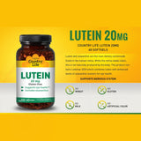 Country Life Lutein 20 mg & Zeaxanthin Softgel For Eye Health, Pack of 60's