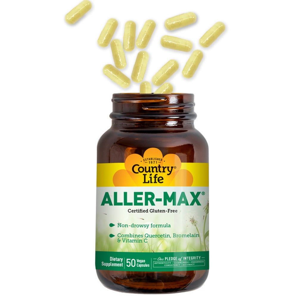 Country Life Aller-Max Vegetarian Capsule With Quercetin, Bromelain & Vitamin C, Pack of 50's