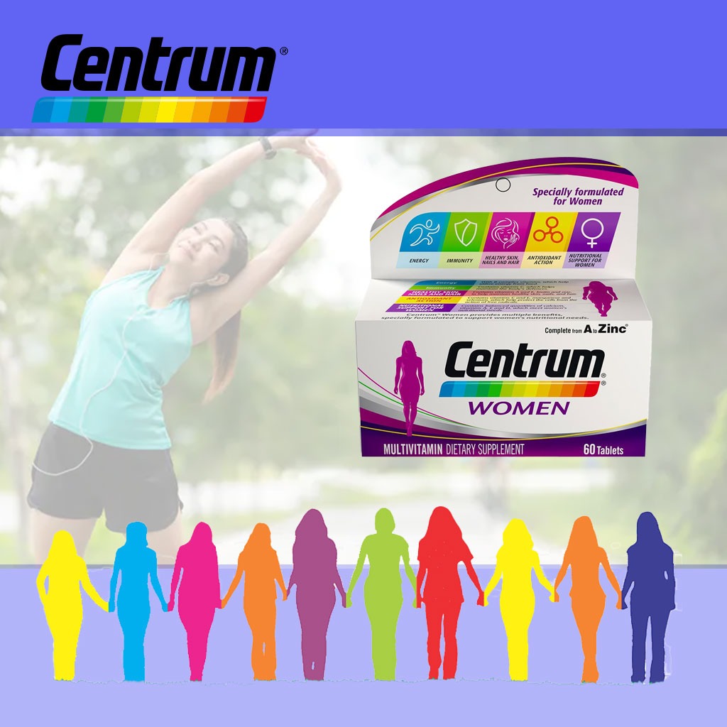 Centrum Women's Multivitamin Supplement Tablets, Pack of  60's