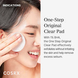 Cosrx One Step Original Clear Pad With 1% BHA, Single pack of 70's