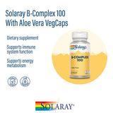 Solaray B-Complex 100 With Aloe Vera VegCaps 50's