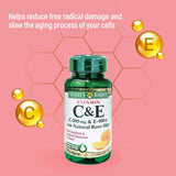 Nature's Bounty Vitamin C and E Softgel 50's