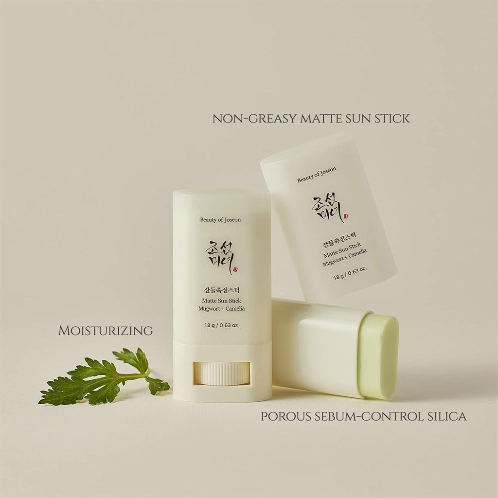 Beauty of Joseon Matte Sun Stick With Mugwort + Camelia Face & Body Sunscreen With SPF 50+ & PA++++ 18g