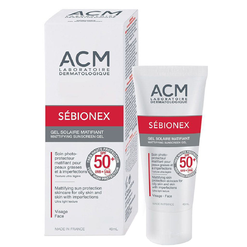 جل الحماية من الشمس Sebionex SPF50+ من ACM، 40 مل