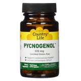 Country Life Pycnogenol 100mg كبسولات نباتية مضادة للأكسدة، عبوة من 30 كبسولة