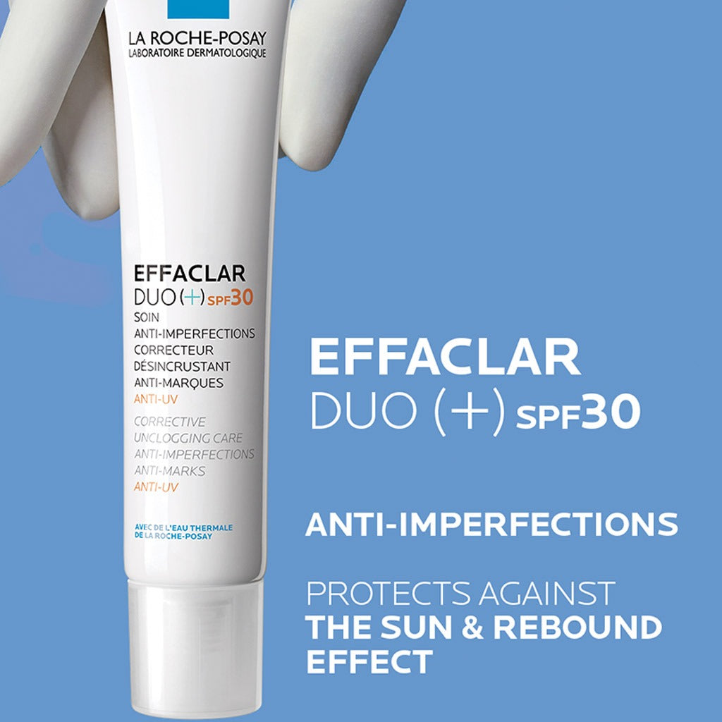 كريم العناية المصحح المضاد للعلامات من لاروش بوساي Effaclar Duo+ SPF30 للبشرة الدهنية والمعرضة لحب الشباب 40 مل