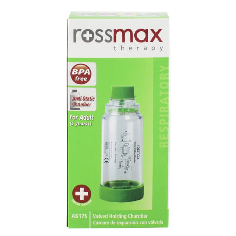 Rossmax AS175 Adult Aero Spacer - غرفة الإمساك ذات الصمامات