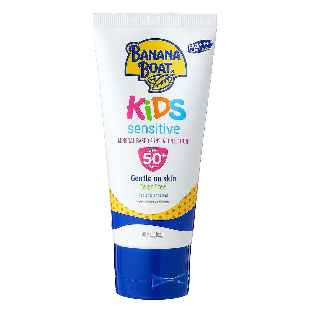 Banana Boat Kids Sensitive Tear - Free Mineral Based Sunscreen Lotion SPF 50+ PA++++ 90ml