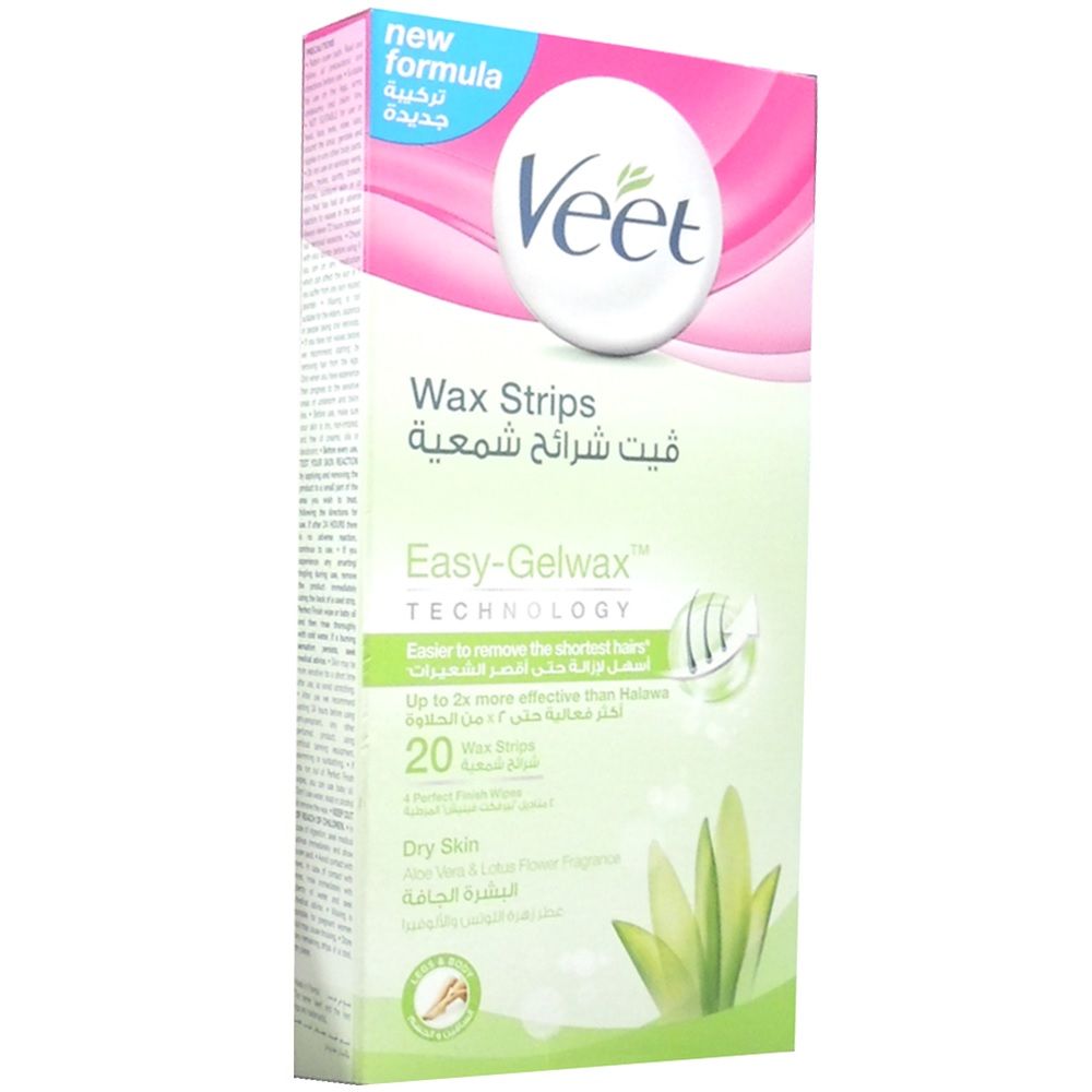 Veet Dry Skin Wax Strips 20's