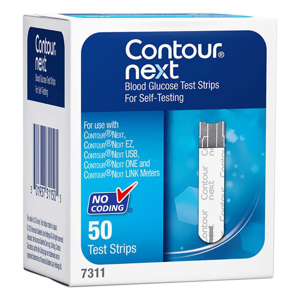 Ascensia Contour Next Blood Glucose Test Strips 50's