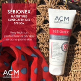 جل الحماية من الشمس Sebionex SPF50+ من ACM، 40 مل