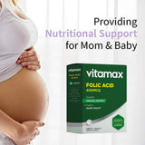 Vitamax Folic Acid 400 mcg Tablets For Prenatal Support & Healthy Heart Function, Pack of 60's